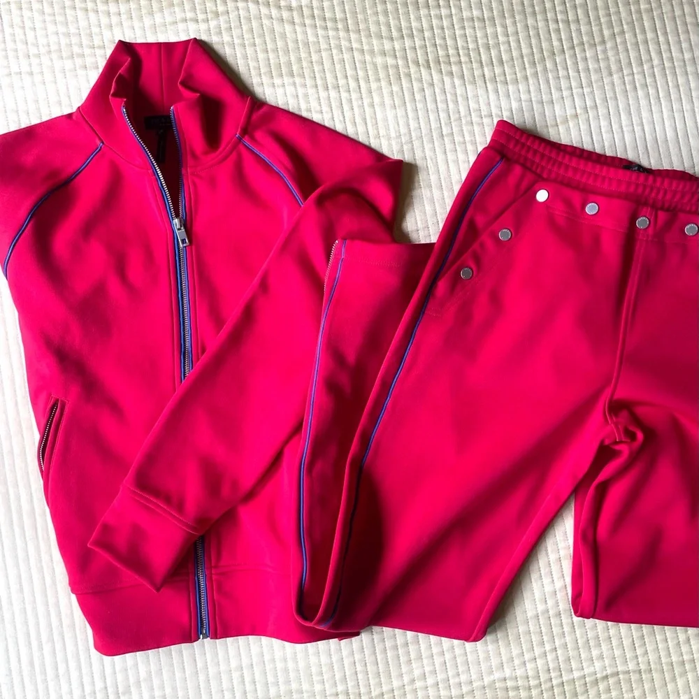 Rag & Bone Vibrant Red Leisure Set - Picture 3 of 9